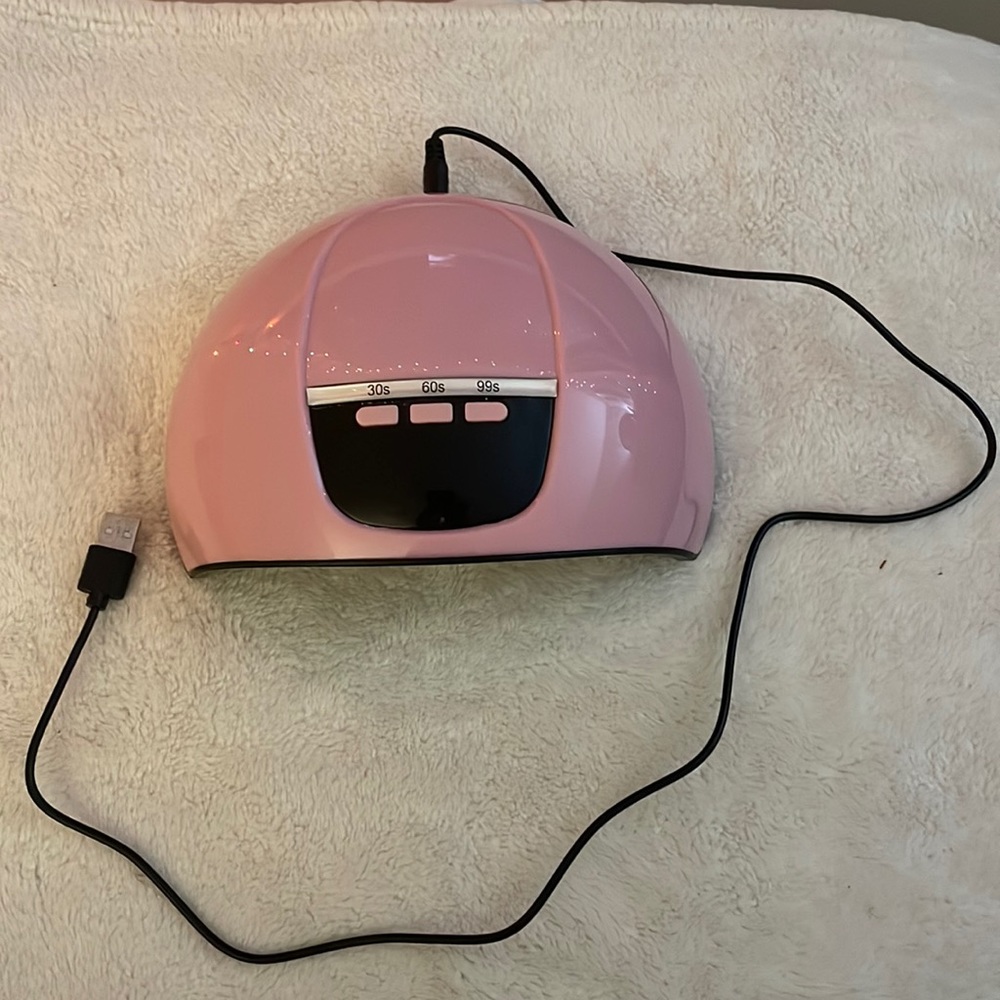 Nail UV Light Dryer Salon Pink Gel Nails USB
